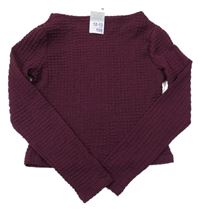Nové - Lilkové vzorované crop lehké triko s lodičkovým výstřihem Primark