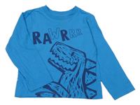 Azurové triko s dinosaurem Primark