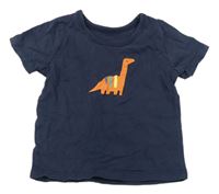 Tmavomodré tričko s dinosaurom George