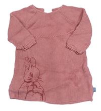 Starorůžové pletené šaty s králíčkem - Peter Rabbit M&S