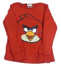 Červené pyžamové triko s Angry Birds H&M