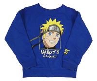 Zafírová oversize mikina s potiskem - NARUTO