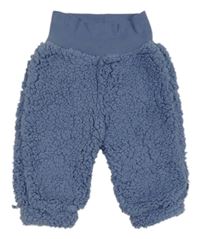 Modré huňaté nohavice Ergee