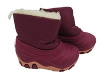 Vínové gumovo/šusťákové sněhule lupilu vel. 20