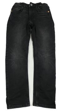 Černé skinny fit teplákové rifle H&M