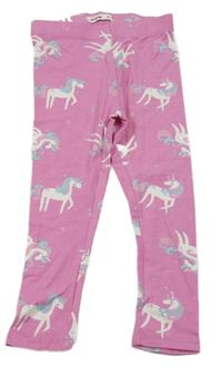 Ružové legíny s jednorožcami sinsay