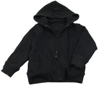 Čierna prepínaci mikina s kapucňou Matalan