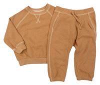 2Set - Medová žebrovaná mikina + tepláky ZARA