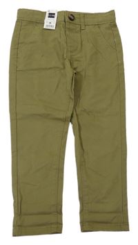 Nové - khaki chino plátěné kalhoty St. Bernard