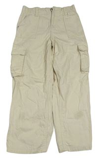 Smetanové cargo plátěné kalhoty Primark