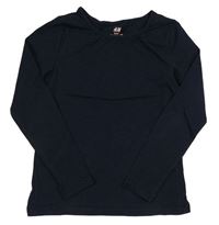 Tmavomodré triko H&M