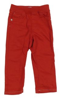 Červené rifle s úpletovým pasem Obaibi