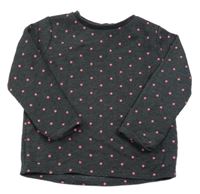 Antracitová bodkovaná á mikina F&F