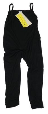 Nové - Čierny ľahký nohavicový overal Shein