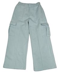 Světlemodré široké cargo tepláky Baker