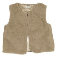 Hnedá kožušinová podšitá vesta C&A