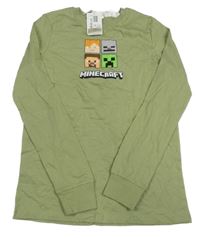 Nové - Zelené triko s Minecraft H&M