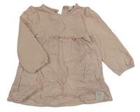 Staroružové teplákové šaty s volánem Topomini