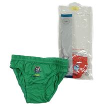 Nové - 2x slipy s příšerkou - zelené + červené Matalan