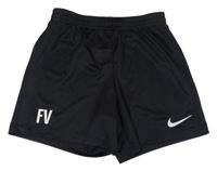 Čierne športové funkčné kraťasy s písmeny Nike