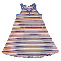 Farebné pruhované rebrované šaty M&S