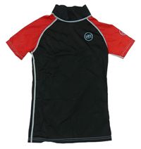 Čierno-červené UV tričko