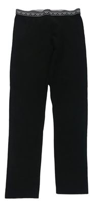 Čierne legíny so vzorovaným pasom River Island