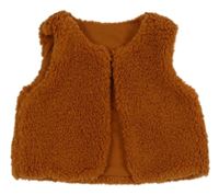 Hnědé huňaté podšité bolérko St. Bernard