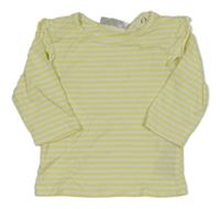 Bílo-žluté pruhované triko Ergee