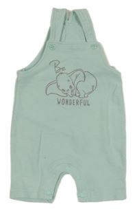 Mintové rebrované na traké kraťasy s Dumbem Disney