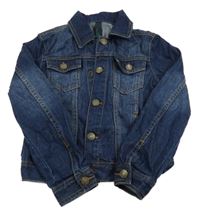 Tmavomodrá rifľová bunda Benetton