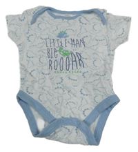 Bielo-modré body s dinosaurami Miniclub