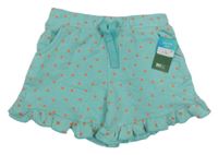 Nové - světlemodré puntíkaté teplákové kraťasy Matalan