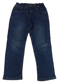 Tmavomodré slim fit rifle Matalan
