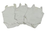 3set - 3x bílé žebrované body Next