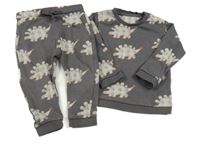 2set - Šedá mikina s diny + tepláky M&S