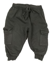 Antracitové cargo tepláky Primark