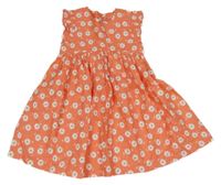 Lososové kvetované šaty Mothercare