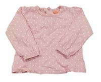 Růžové květované triko