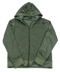 Tmavozelená prepínaci športová mikina s kapucňou Ergeenomixx