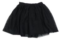 Čierna tylová sukňa HEMA