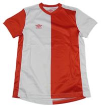 Bielo-červené športové tričko Umbro