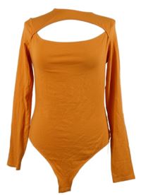 Dámské oranžové body s průstřihem H&M