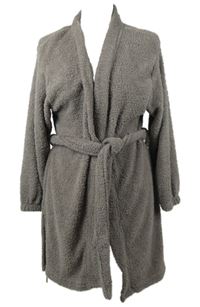 Dámsky hnedý chlpatý župan s opaskom George