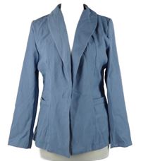 Dámsky modrošedý sakový cardigán