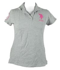 Dámské šedé polo tričko Us Polo Assn. 