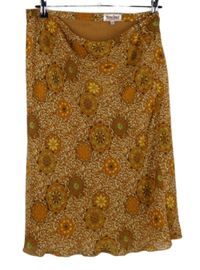 Dámska oranžová vzorovaná sukňa Young Spirit