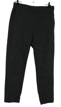 Dámske tmavosivé melírované vlnené nohavice COS