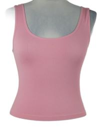 Nové - Dámský světlerůžový žebrovaný crop top Sinsay 