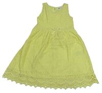 Žlté krajkované šaty H&M